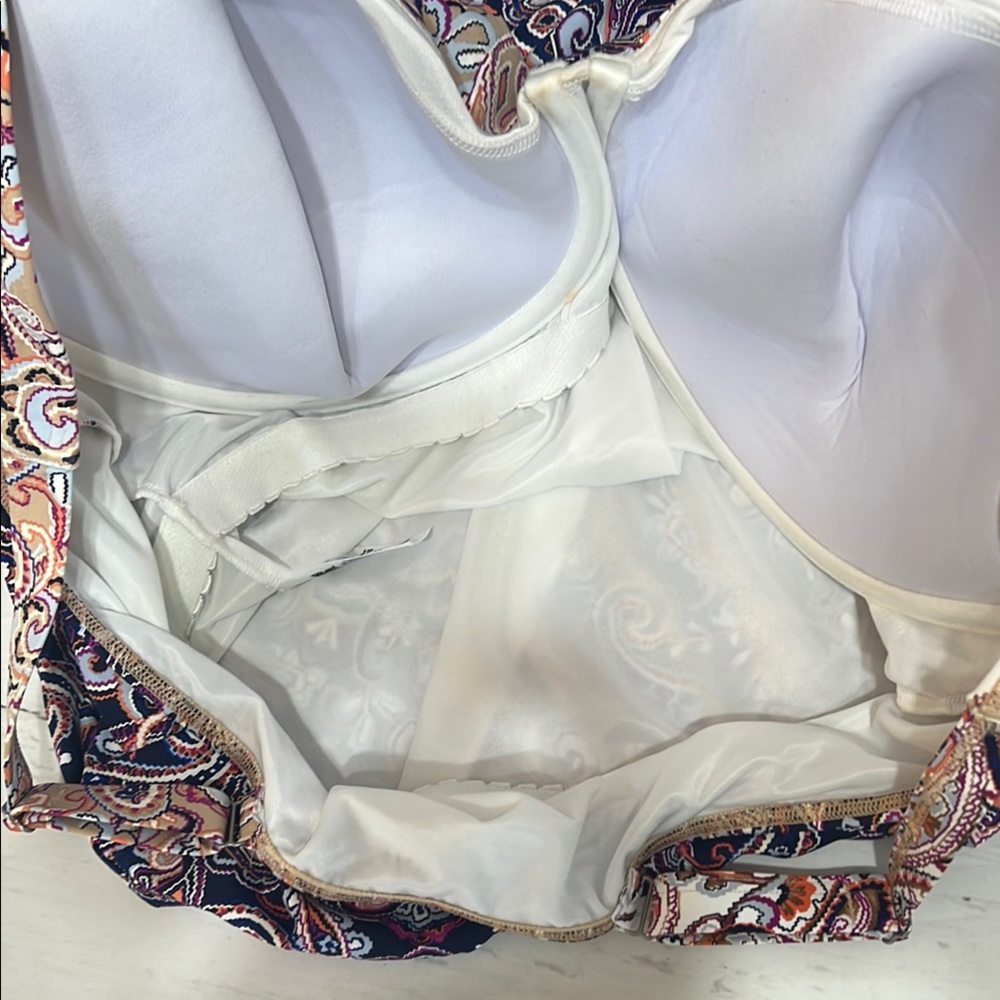 Lands' End Paisley Tankini Top - Picture 5 of 9
